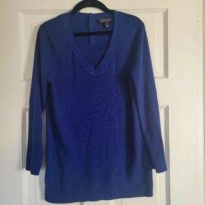 Banana Republic Cotton Cashmere Royal Blue Sweater Sz L